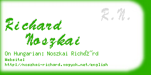 richard noszkai business card